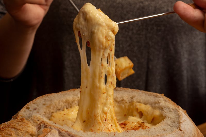 baked ziti pasta dish with melted cheese