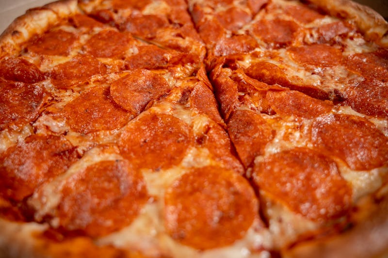 pepperoni supreme pizza papa ginos style